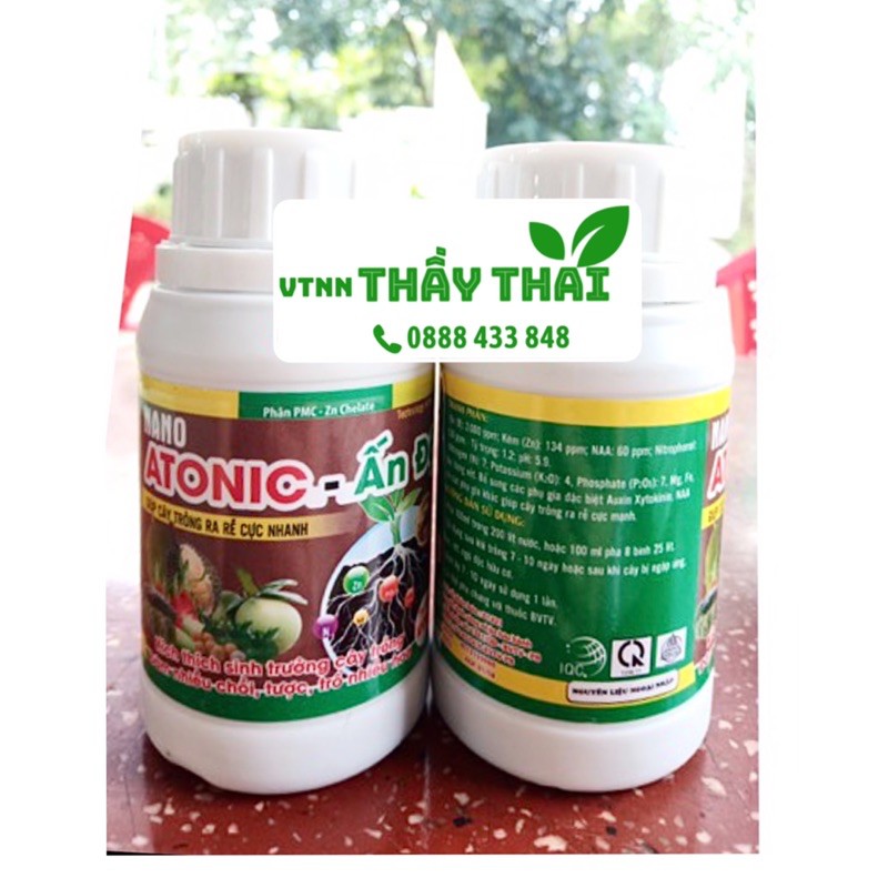 10 chai Atonik chai 100ml [GIÁ SỈ] Thuốc kích thích sinh trưởng-Ra rễ - nãy mầm - ra hoa --Atonic Ấn Độ 100ml