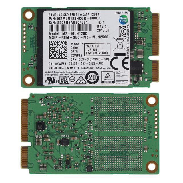 Ổ cứng SSD mSata Samsung 128GB tốc độ cao xài bền bỉ - hàng zin tháo máy BH 3 tháng 1 đổi 1