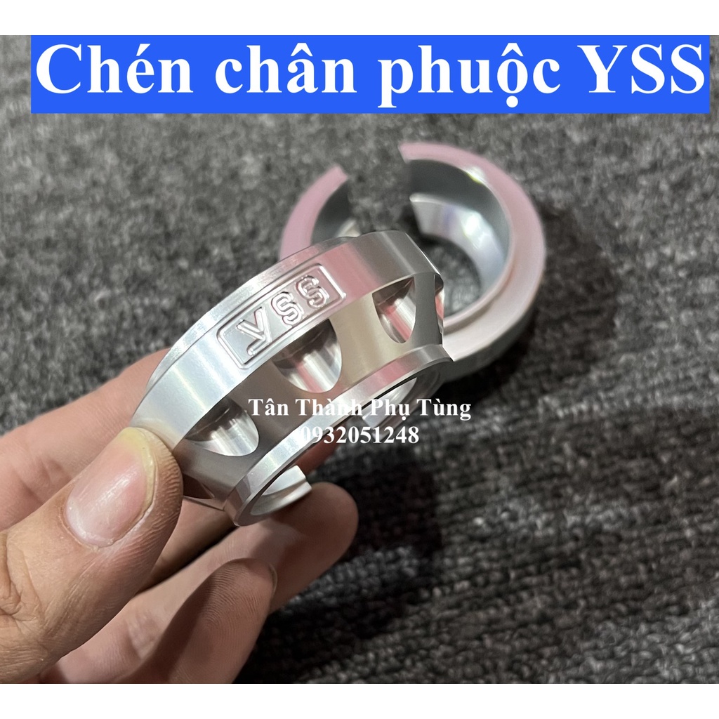 Chén chân phuộc CNC khắc chữ YSS ( loại 1) - 1 cặp