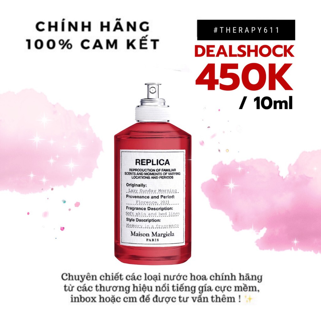 [𝗦𝗔𝗟𝗘]..::✨Nước hoa dùng thử Maison Margiela Replica Lazy Sunday Morning Lunar New Year Edition✨::..
