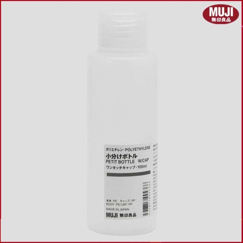 ( MUJI NHẬT BẢN ) CHAI CHIẾT CÓ NẮP 100ML