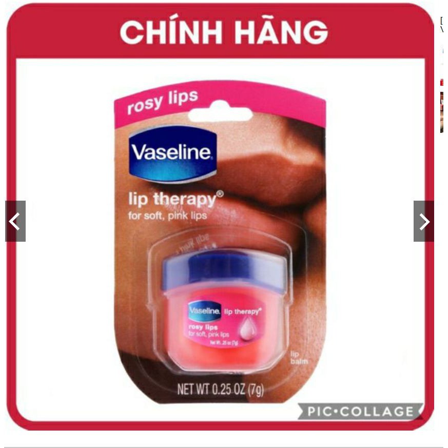 Son Dưỡng Môi💄Freeship💄 Vaseline Mùi Hoa Hồng Lip Therapy Rosy 7g