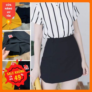 Chân váy chữ A BASIC chuẩn form - có quần trong