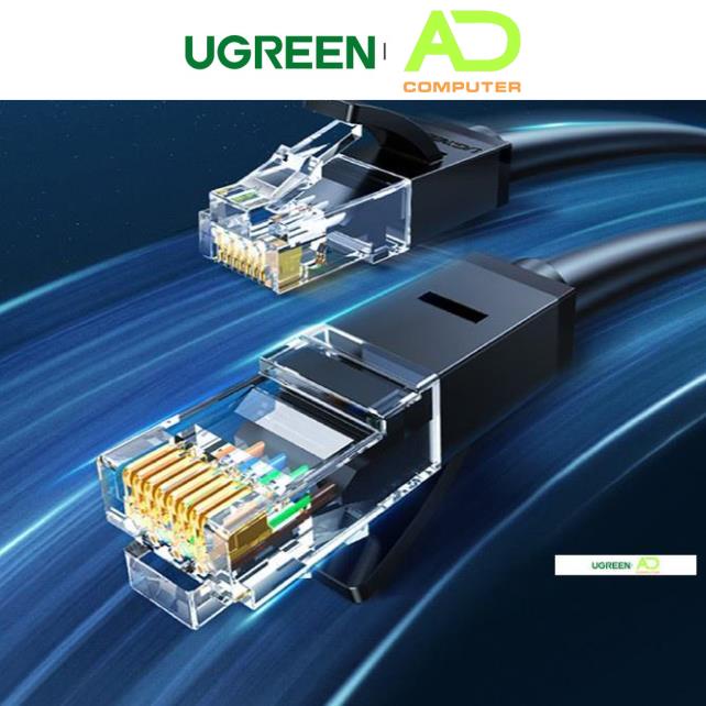 Cáp mạng Cat6 aluminum dạng dẹt/tròn UGREEN NW102 - Hàng phân phối chính hãng - Bảo hành 18 tháng