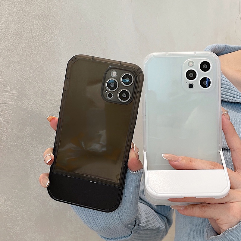 Ốp Điện Thoại Mềm Trong Suốt Viền Màu Kẹo Chống Sốc Cho iPhone 14 13 12 11 Pro Max XS XR X 8 7 Plus + SE 2020
