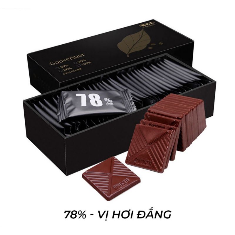 🍫 Socola đen nguyên chất 100% 78% 55% 🍫 Chocolate ăn kiêng giảm cân ❤️ FREESHIP ❤️ [ngon - bổ - rẻ]