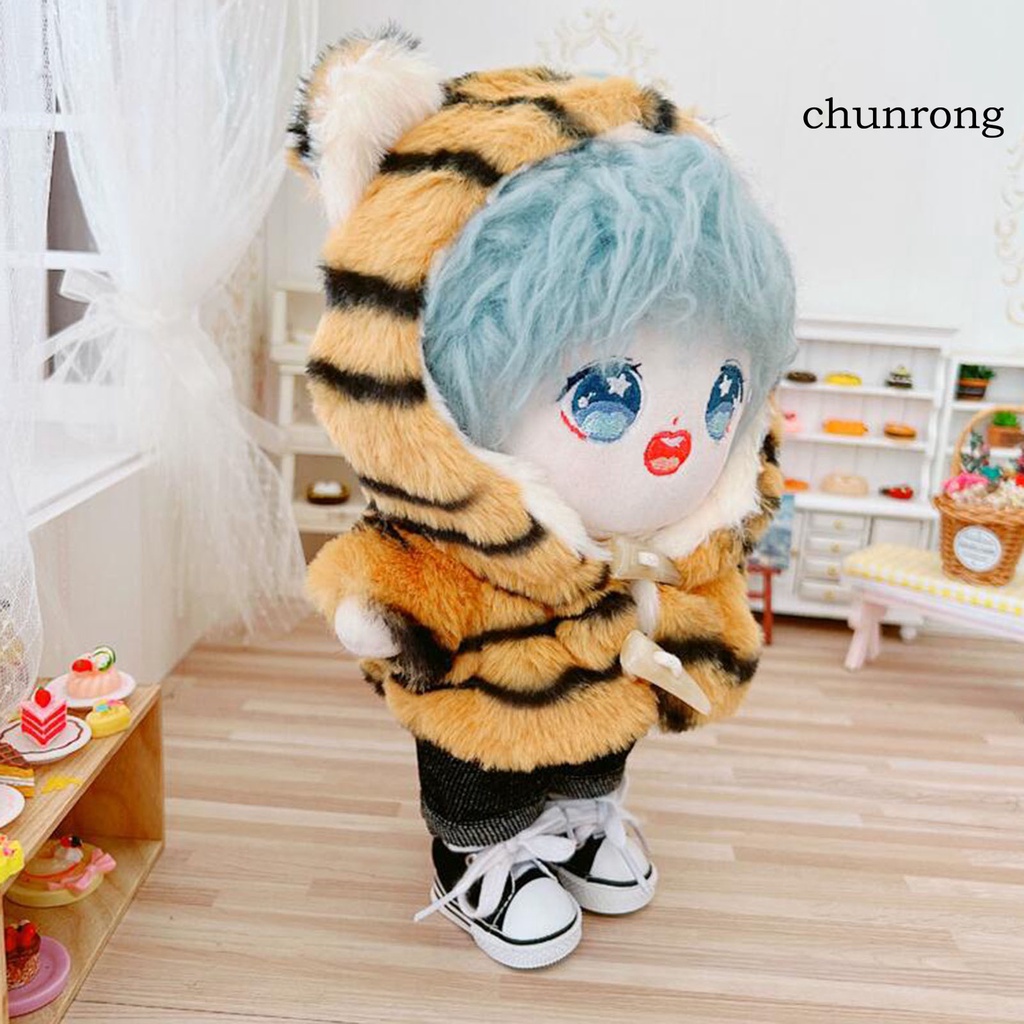 Cr Bộ Áo Khoác Có Nón + Quần Dài Cho Búp Bê 20cm