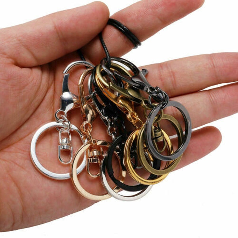 Bộ 5 Móc Khóa Kẹp / Móc Chìa Khóa / Dây Xích Bằng Kim Loại