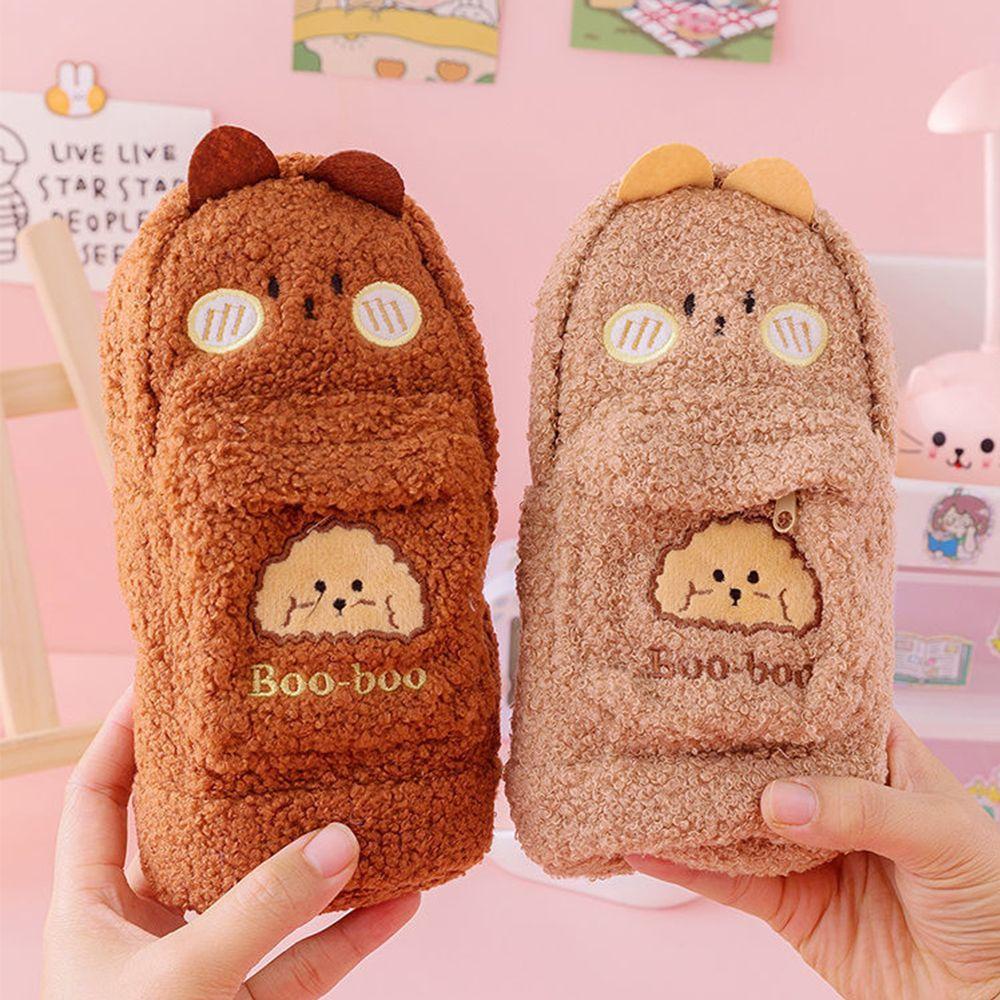 Túi Đựng Bút Hình Gấu Nhồi Bông Phong Cách Hàn Quốc Dễ Thương
