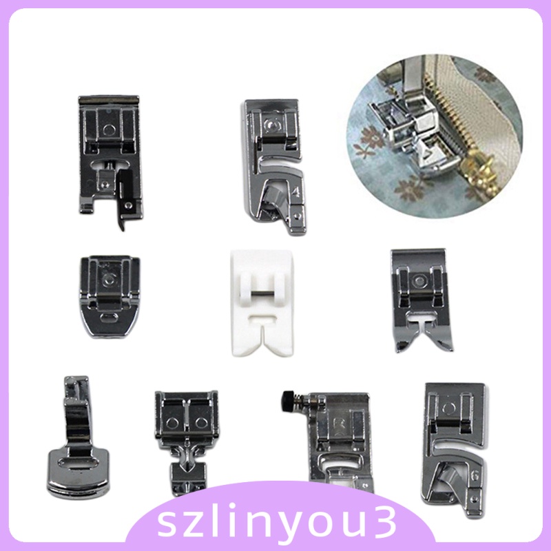 Practical Tool Zipper Presser Foot Low Shank Domestic Sewing Machine for Brother for Singer