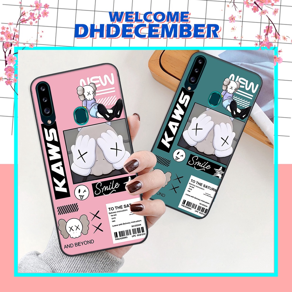 Ốp lưng Samsung Galaxy A20S in hình gấu K@ws, gấu nâu, dor@emon RẺ- ĐẸP- BỀN