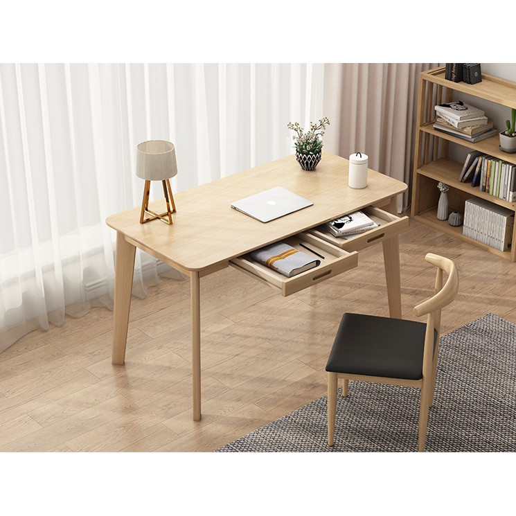 Bộ bàn ghế làm việc phong cách tối giản Nhật Bản