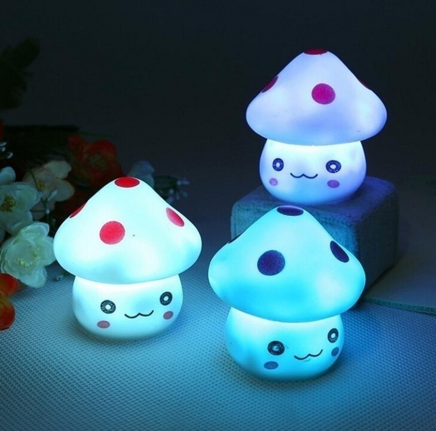 Đèn Ngủ Hình Cây Nấm Mini Phát Sáng Thay Đổi Màu Sắc Độc Đáo