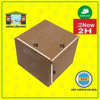Bộ 80 thùng carton size 10x10x8 trơn dán