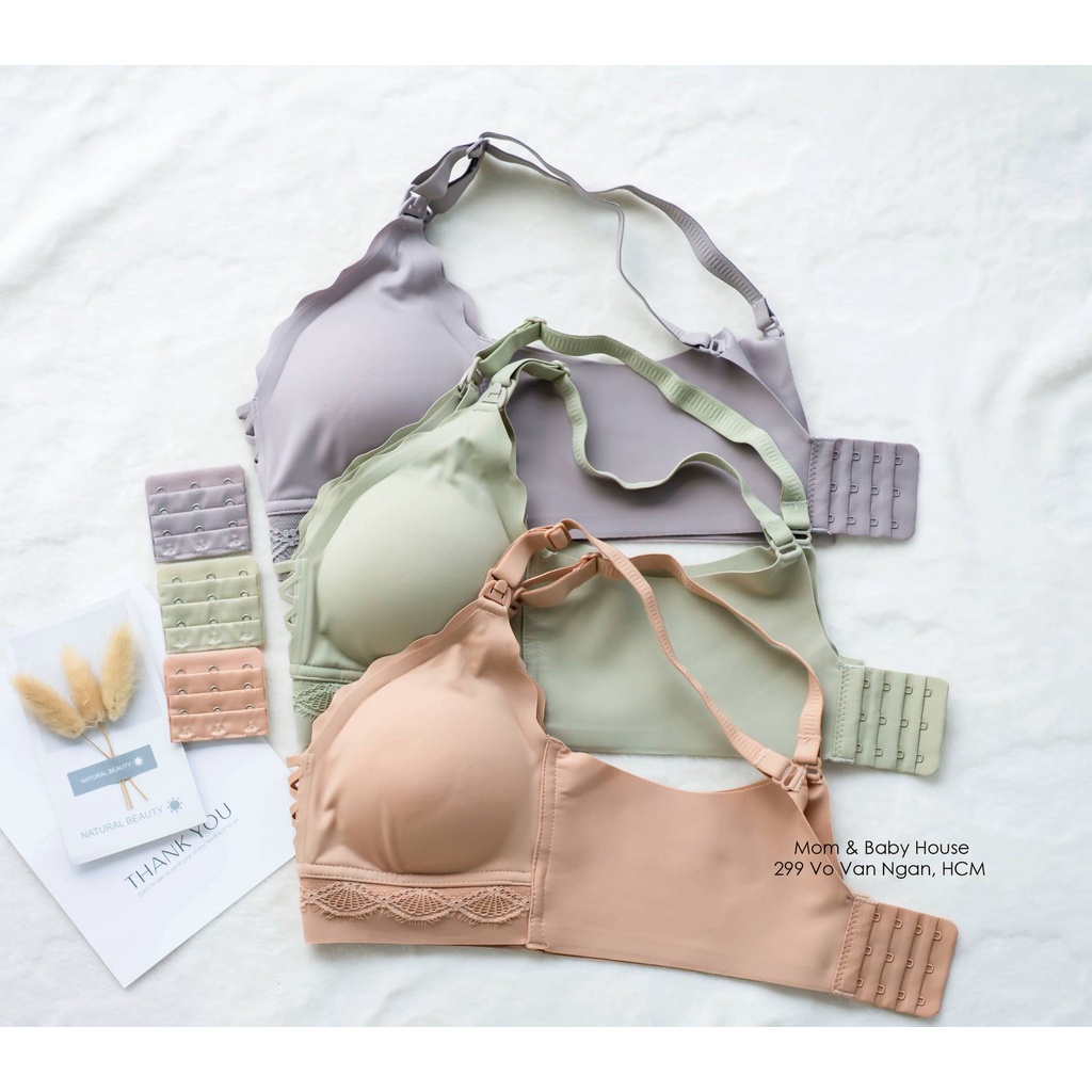 EVERMOM | Áo lót bầu và sau sinh đúc su chân ren siêu mềm mát - A117