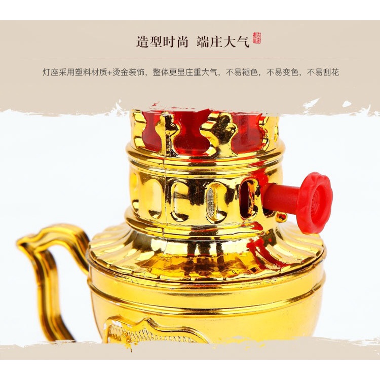 Đèn thờ vĩnh cửu,sử dụng pin, thiết kế cổ kính, hài hoà, cân đối, tăng phần trang nghiêm #ĐÈN