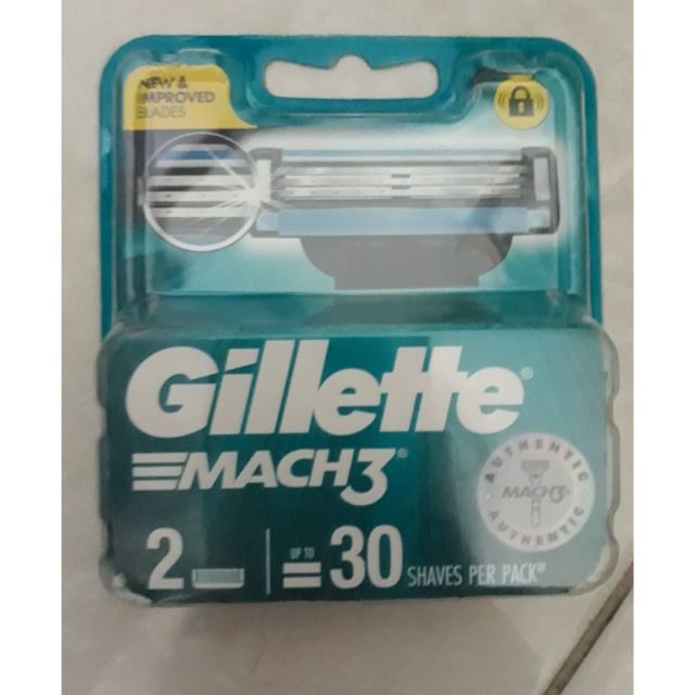 Vỉ 2 lưỡi cạo râu Gillette Mach - mỹ phẩm ola