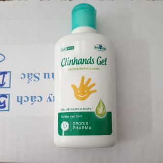 Clinhands Gel rửa tay nhanh sát khuẩn 70ml