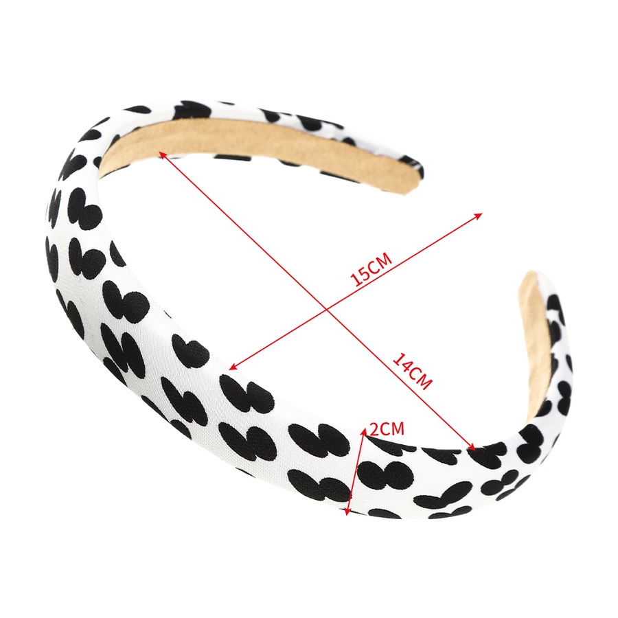 Cài tóc bằng xốp in họa tiết hoa/ chấm bi phong cách Hàn Quốc thanh lịch mới cho nữ