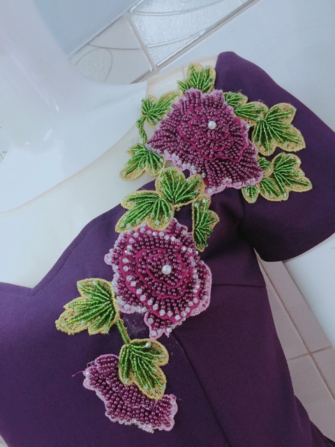 Đầm trung niên thy thảo thiết kế sang trọng