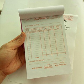 HÓA ĐƠN BÁN LẺ 1 LIÊN, 2 LIÊN