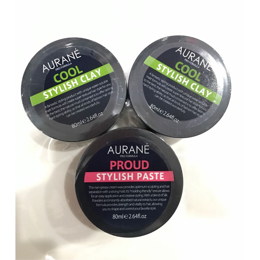 Sáp tạo kiểu tóc nam cứng mờ Aurane Cool Stylish Clay 80ml