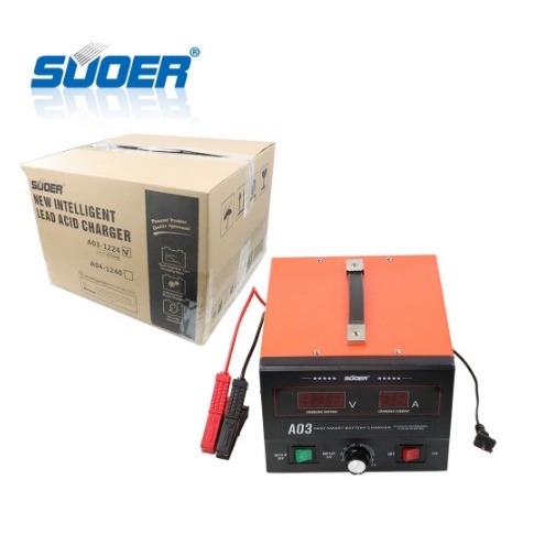Sạc bình ắc quy nhanh thông minh 12V 24V-2Ah -400Ah -MÁY NẠP ẮC QUY 12V-24V-SUOER