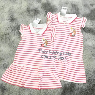 Váy cánh tiên Maven kẻ hồng cho bé gái 2-7y