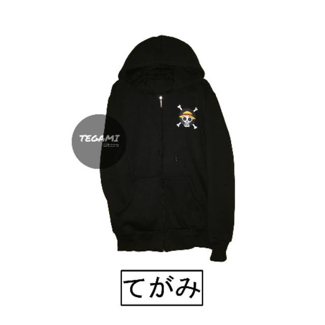 Áo khoác Hoodie màu đen in hình nhân vật Anime One Piece độc đáo