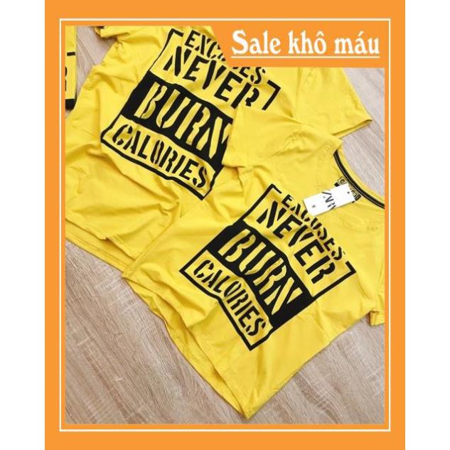 XẢ KHO - BÁN SỈ ÁO PHÔNG ĐÔI MÀU VÀNG IN CHỮ NAM NỮ - Đầm Nữ ANHStore