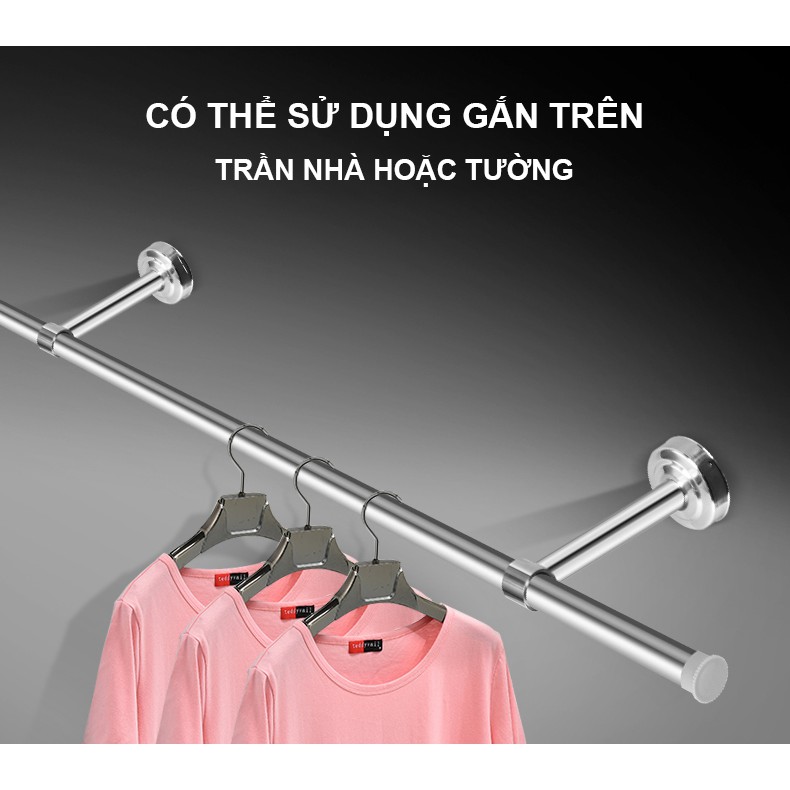 Giàn phơi gắn trần Inox, NIKITA GPGTR, Thanh ngang 1,5m