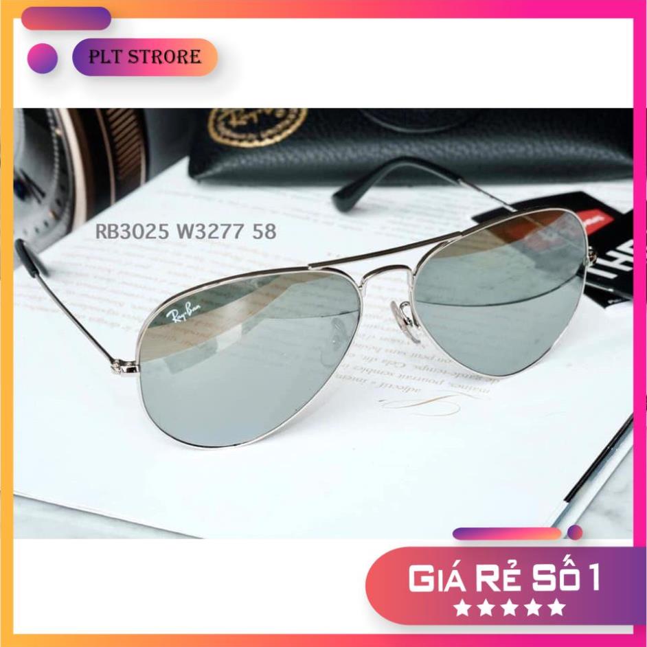 Kính mát Rayban RB3025 029/30 (58-14-135mm) Gọng đen mắt tráng gương bạc Full Box ⚜️Hàng Authentic⚜️