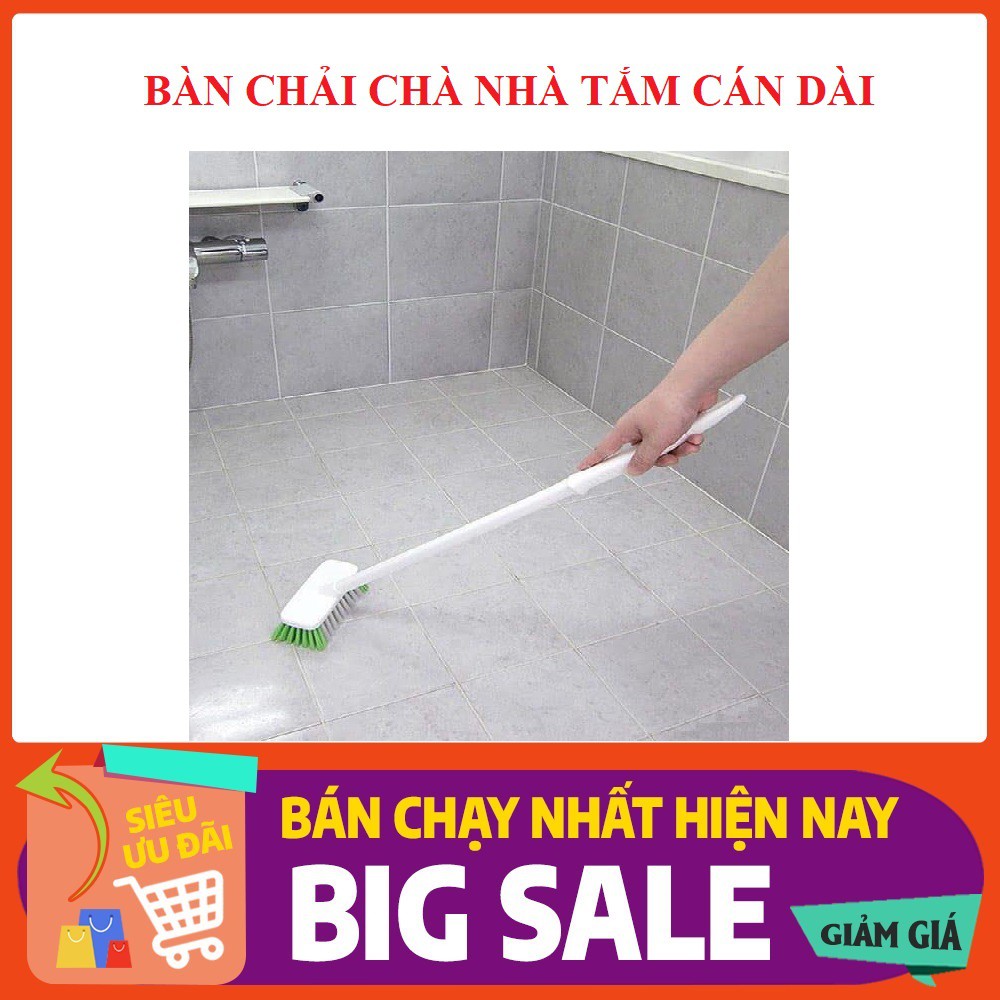 Bàn chải vệ sinh nhà tắm cán dài Nhật Bản