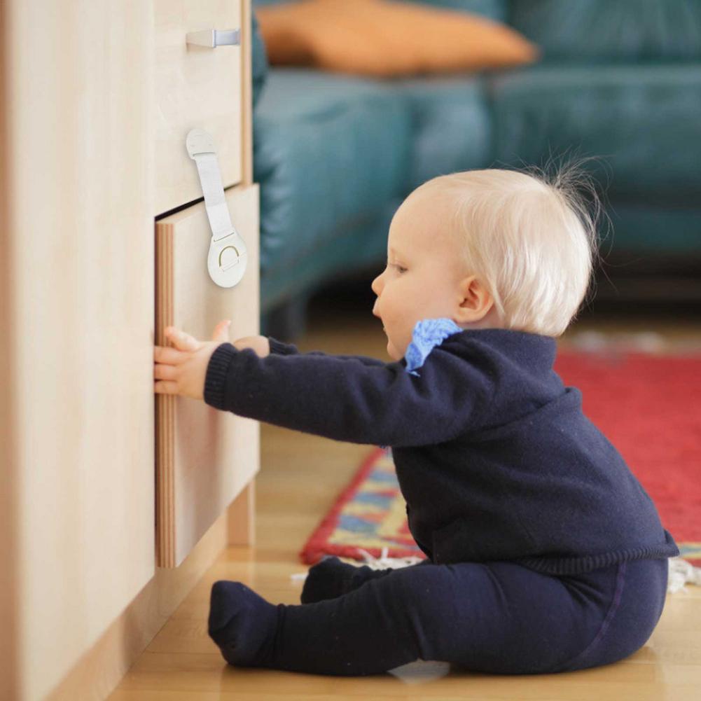 1 Dây Khóa Ngăn Kéo Tủ Bằng Nhựa Bảo Vệ An Toàn Cho Bé