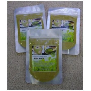 100gr Bột cám gạo trà xanh dưỡng da handmade