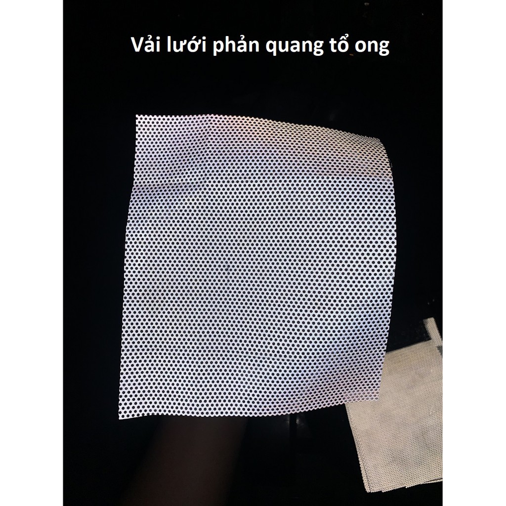 Vải Lưới Phản Quang Tổ Ong (kích thước khổ A5)