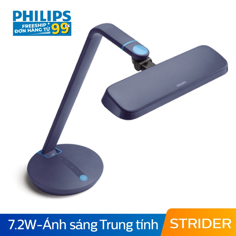 [Mã LT150 giảm 150k đơn 699k] Đèn bàn Philips LED EyeCare Strider 66111 7.2W