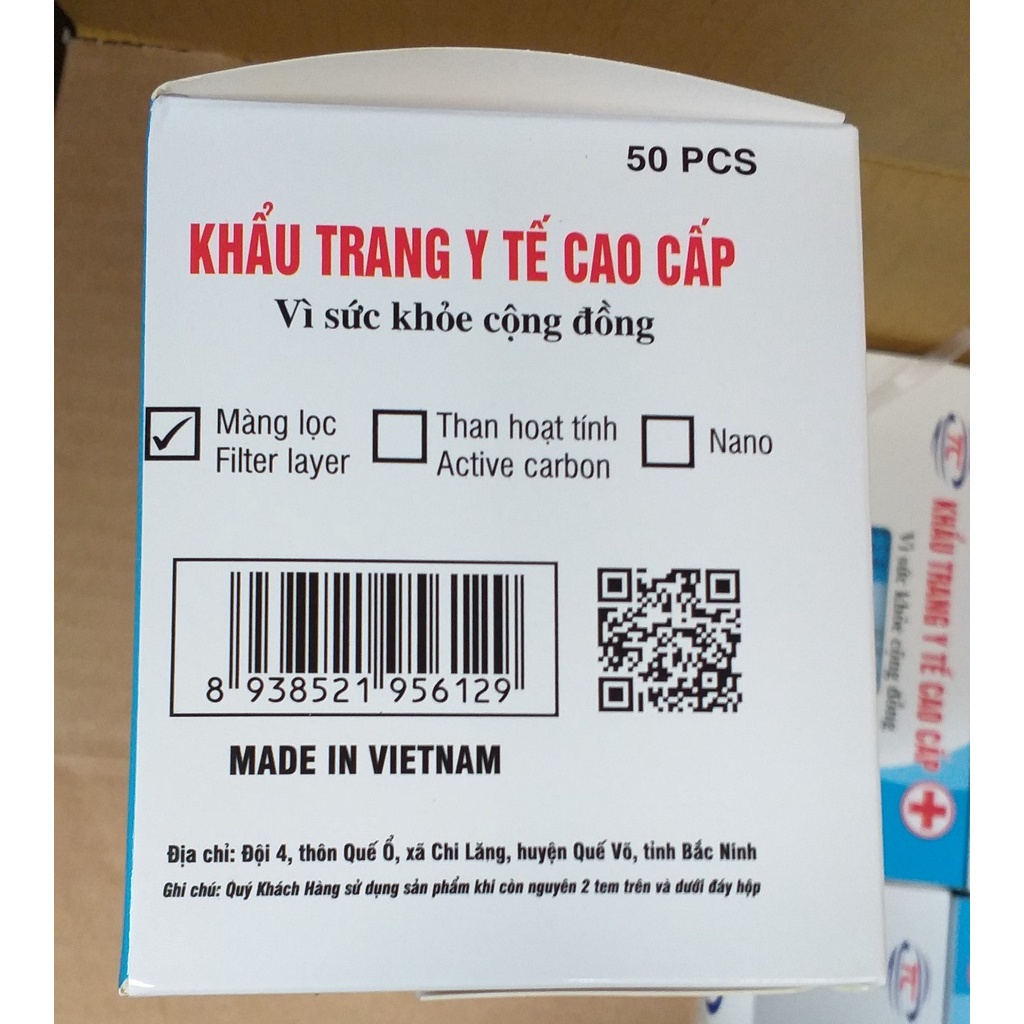 Khẩu trang y tế cao cấp Thông Chắc