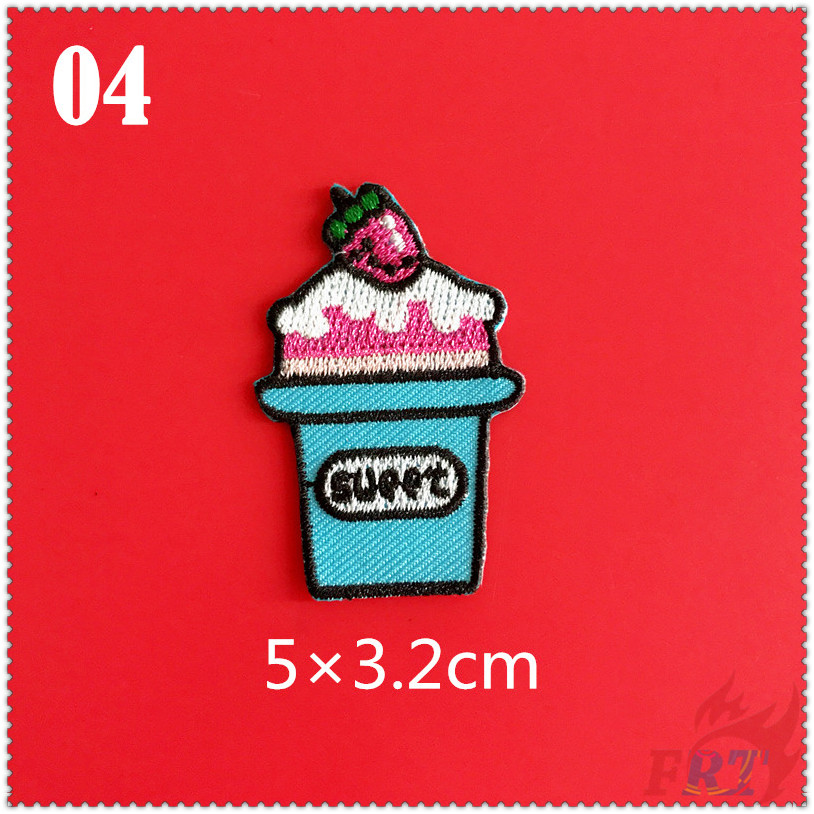 ✿ Miếng Dán Ủi Quần Áo Hình Cây Kem Ngọt Ngào ✿ 1 Sticker Ủi Thêu Hình Huy Hiệu