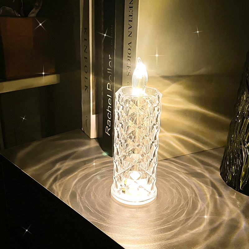 Đèn Nến Hình Hoa Hồng Lãng Mạn