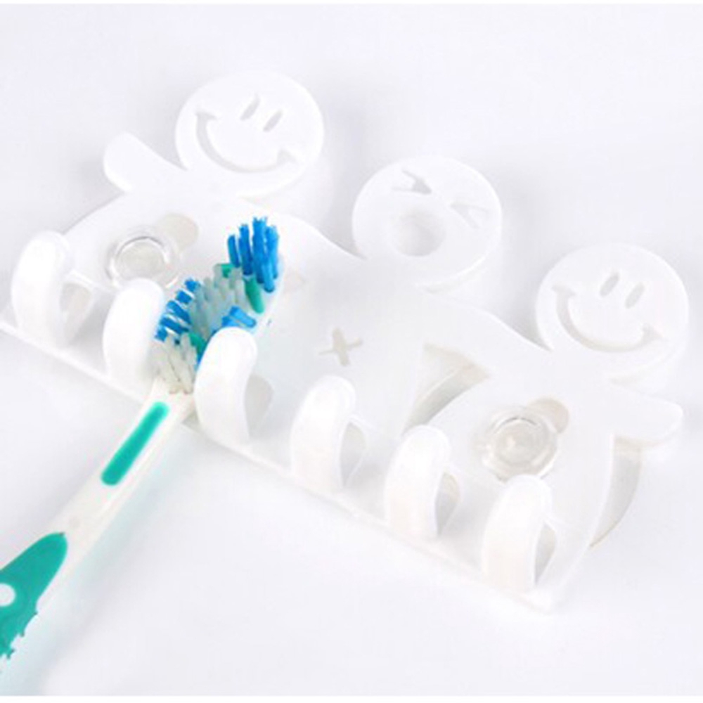 Giá treo bàn chải đánh răng hình mặt cười dễ thương