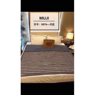 CHĂN KẺ MUJI KÈM TÚI