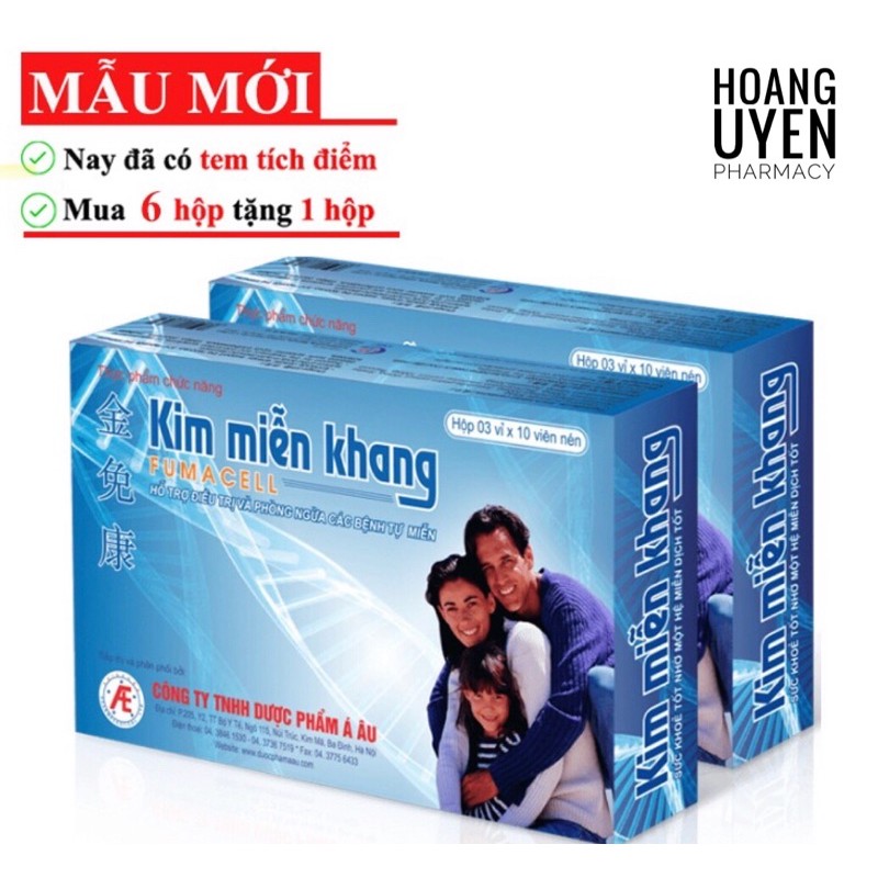 [Tích điểm chính hãng] Kim miễn khang - Hộp 30 viên hỗ trợ các bệnh tự miễn