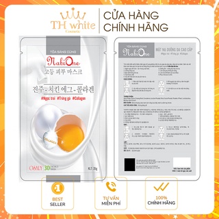 Mặt Nạ Dưỡng Da NABIONE Chiết Xuất Ngọc Trai - Trứng Gà - Collagen - 3D FACIAL MASK - 35G - [Freeship đơn >10m]