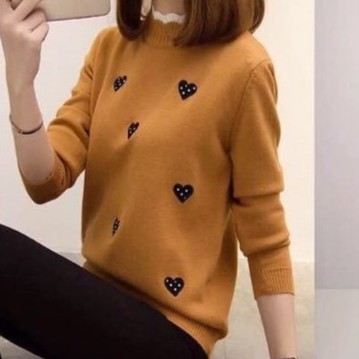 ÁO LEN HỌA TIẾT HÌNH TRÁI TIM