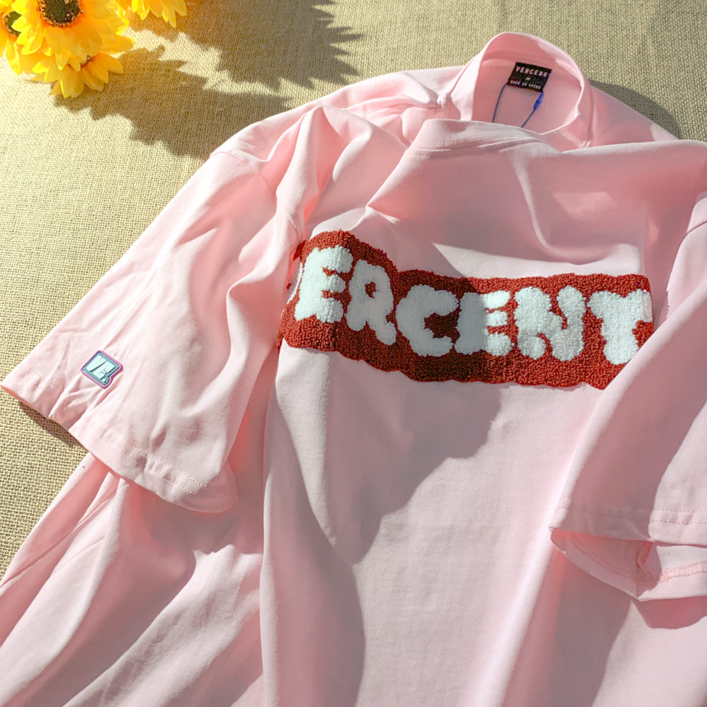 Áo thun tay ngắn thêu chữ phong cách Hàn Quốc cho nữ | BigBuy360 - bigbuy360.vn