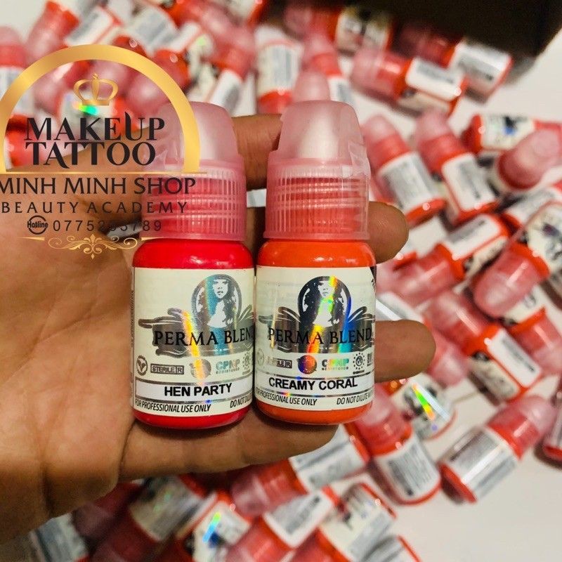 Mực Phun Xăm Perma Blend Chính Hãng Mỹ, Mực Phun Xăm Mày Môi Mí, Mực Bong Đậm