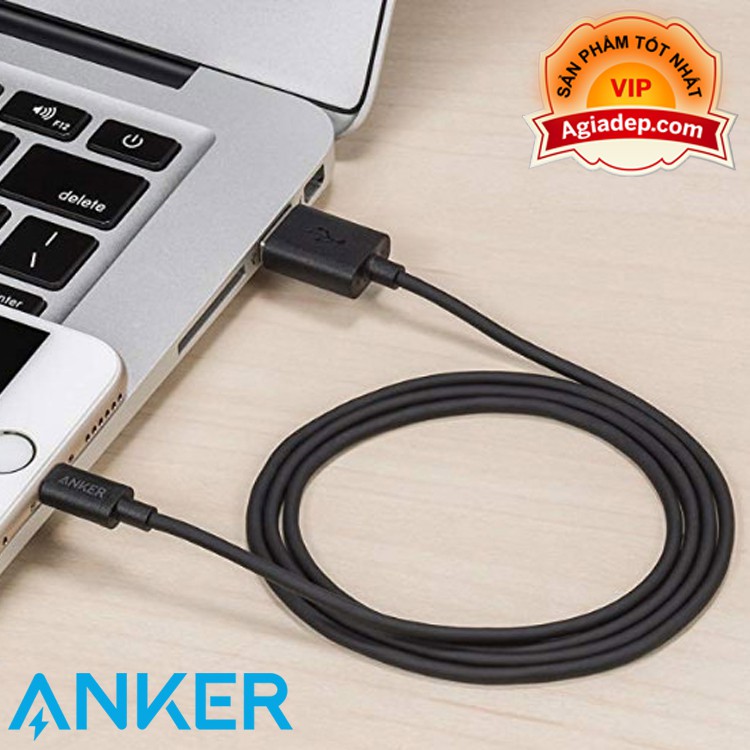 Dây cáp Hàng hiệu Anker Sạc nhanh Có chứng nhận MFI của Apple - Hàng xịn của Agiadep.com