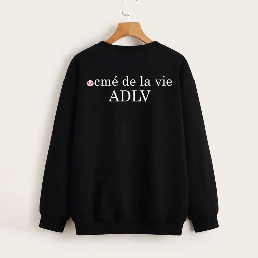 Áo Sweater ADLV Kakao Đen, Trắng - Chất Nỉ Dài Tay Form Rộng  - Unisex Nam Nữ KKim Shop