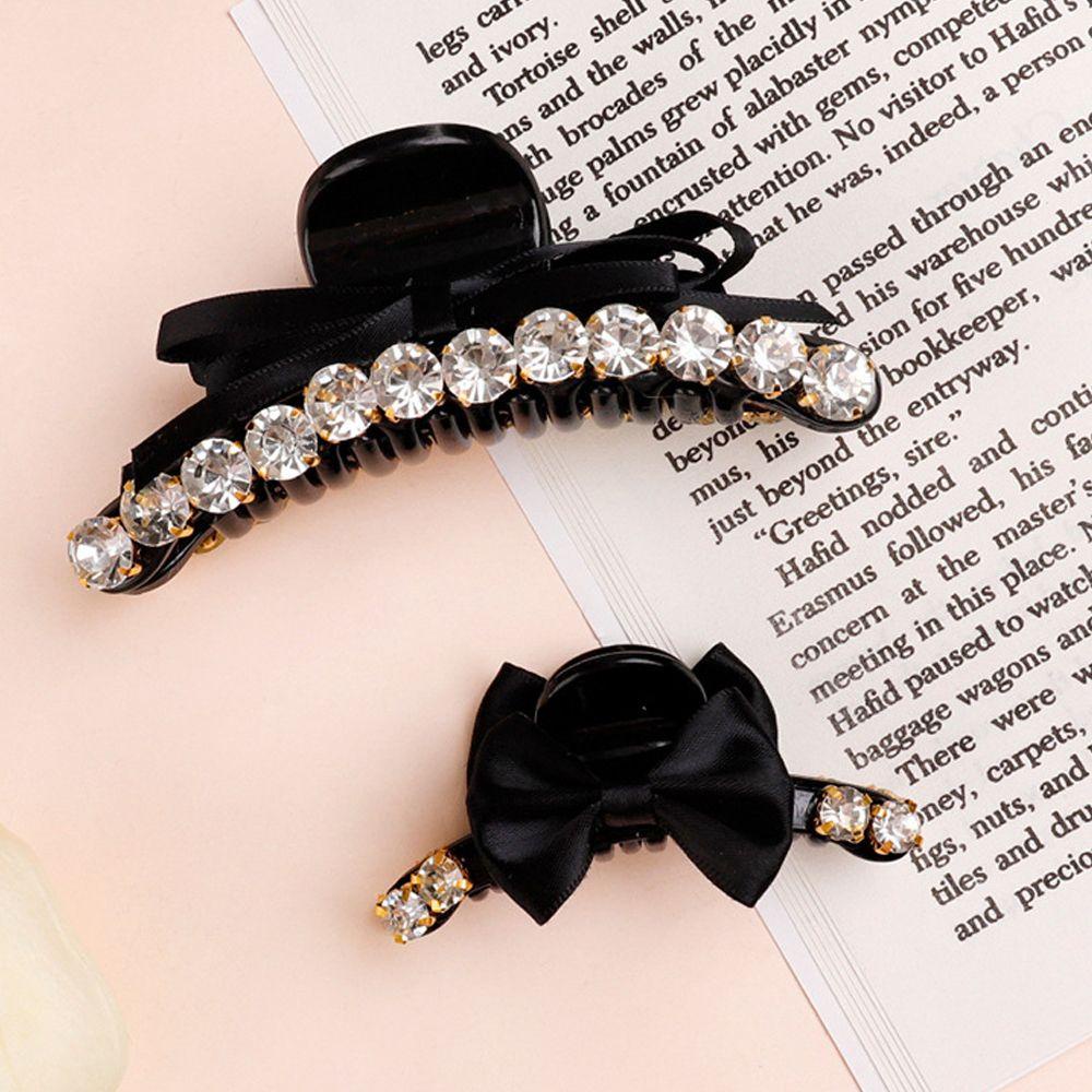TWINKLE Kẹp Tóc Đính Đá Thanh Lịch Cho Nữ Giá Đỡ